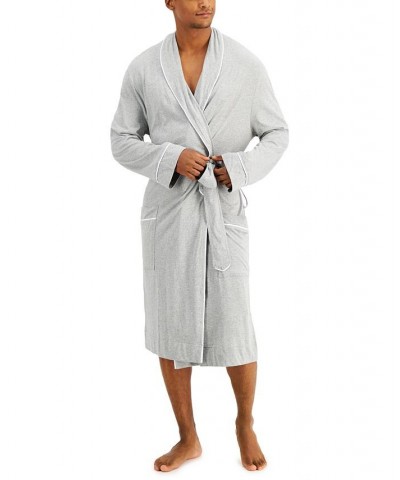 Men's Tipped Robe Gray $16.25 Pajama