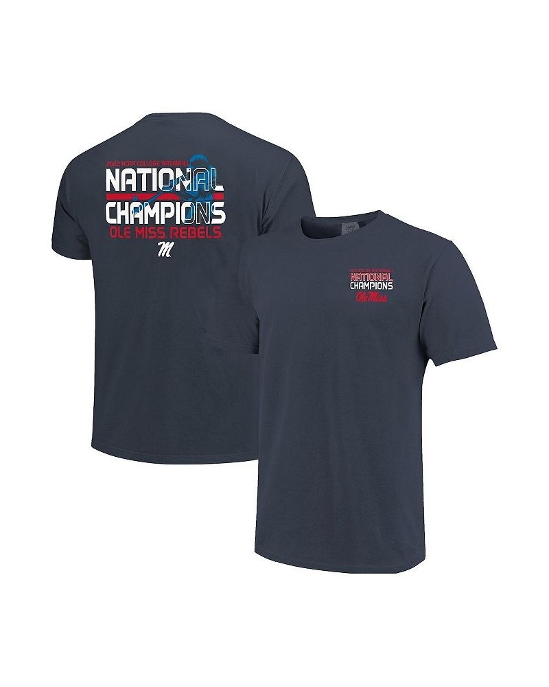 Men's Navy Ole Miss Rebels 2022 NCAA Men's Baseball College World Series Champions Batter T-shirt $16.40 T-Shirts