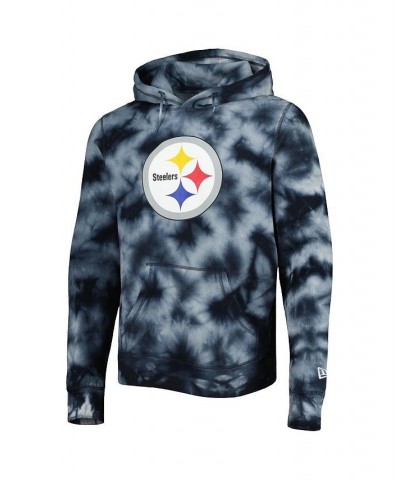 Men's Black Pittsburgh Steelers Team Tie-Dye Pullover Hoodie $47.69 Sweatshirt