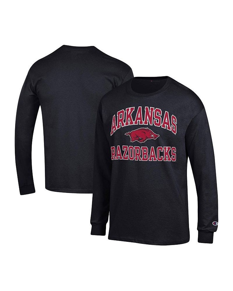 Men's Black Arkansas Razorbacks High Motor Long Sleeve T-shirt $19.32 T-Shirts