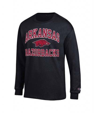 Men's Black Arkansas Razorbacks High Motor Long Sleeve T-shirt $19.32 T-Shirts