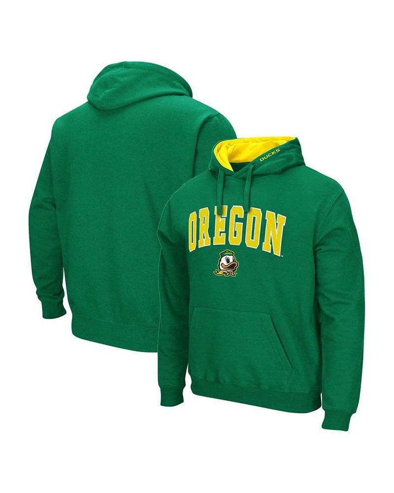 Men's Green Oregon Ducks Arch Logo 3.0 Pullover Hoodie $26.31 Sweatshirt