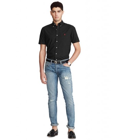 Men's Classic-Fit Garment-Dyed Oxford Shirt Black $62.50 Shirts