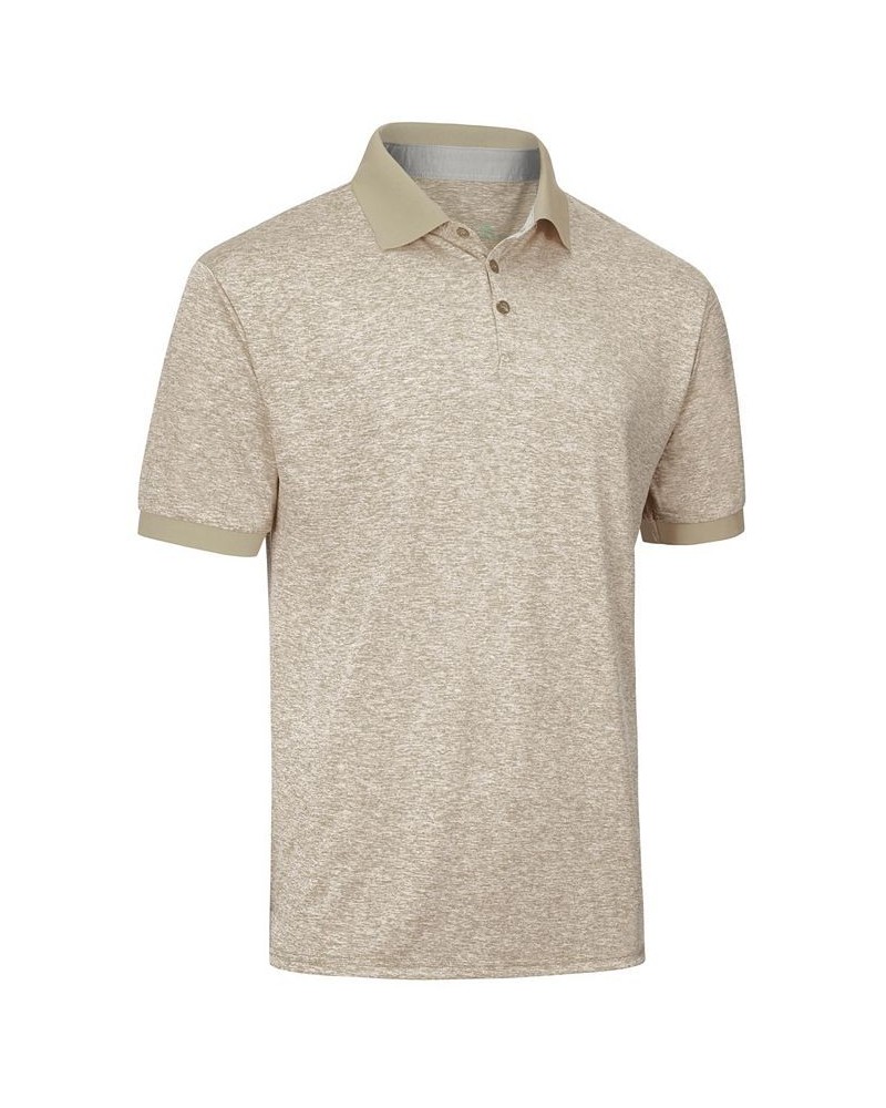 Men's Designer Golf Polo Shirt Tan/Beige $11.93 Polo Shirts