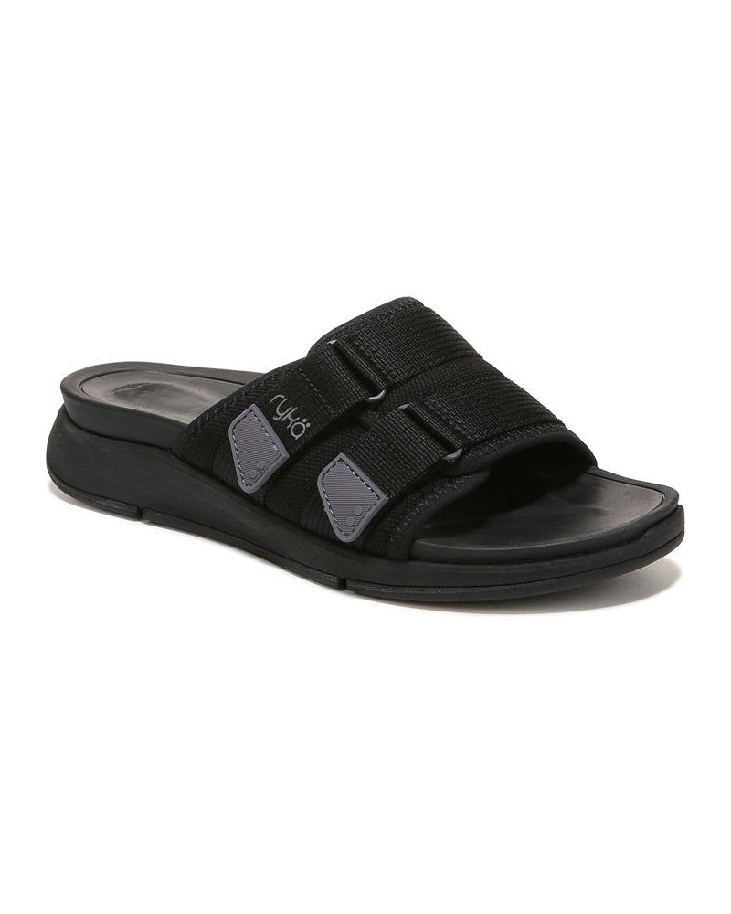 Women's Tribute Slide Sandals Black $43.20 Shoes