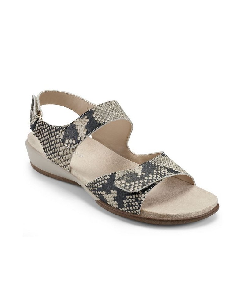 Women's Hartwell Square Toe Casual Flat Sandals Multi $39.16 Shoes