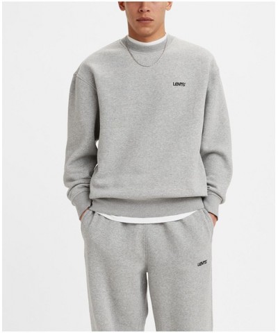 Men's Seasonal Crewneck Relaxed Fit Sweatshirt Gray $26.95 Sweatshirt