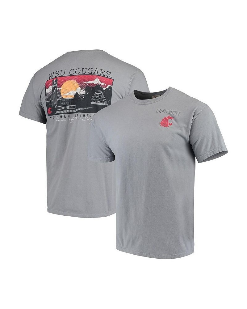 Men's Gray Washington State Cougars Team Comfort Colors Campus Scenery T-shirt $20.16 T-Shirts