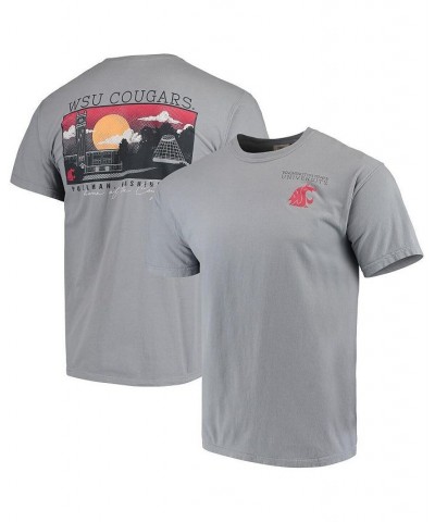 Men's Gray Washington State Cougars Team Comfort Colors Campus Scenery T-shirt $20.16 T-Shirts