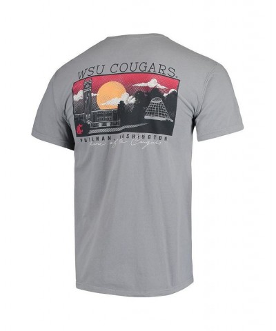 Men's Gray Washington State Cougars Team Comfort Colors Campus Scenery T-shirt $20.16 T-Shirts