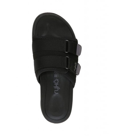 Women's Tribute Slide Sandals Black $43.20 Shoes