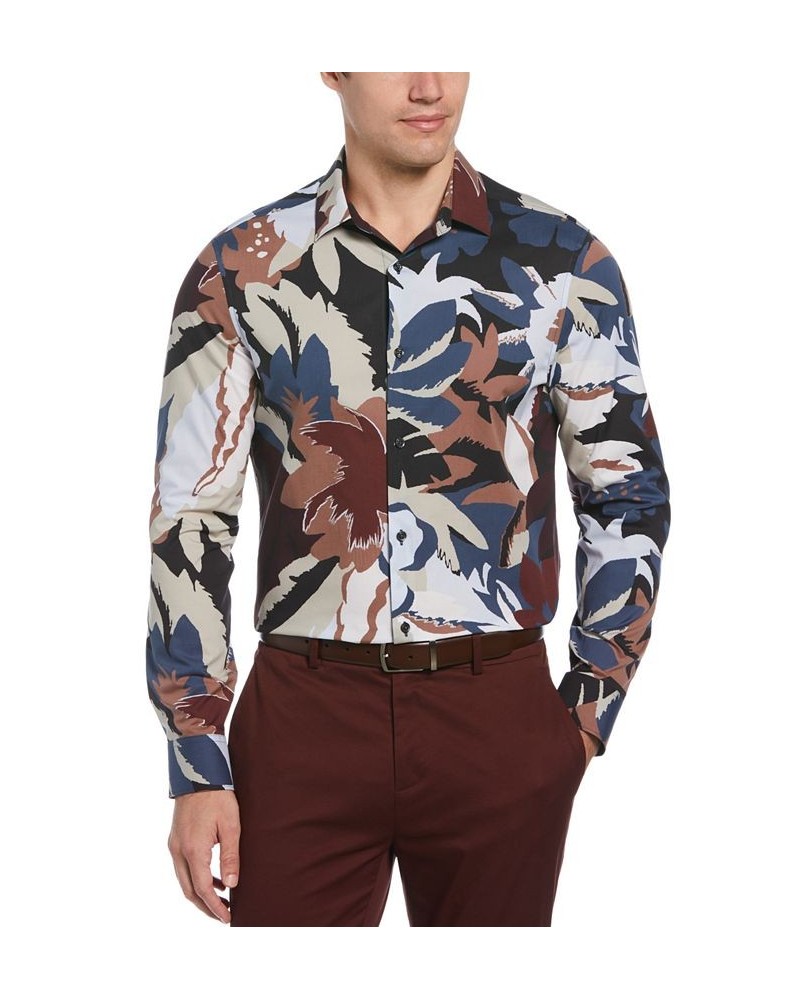 Men's Large Floral-Print Shirt Blue $43.78 Shirts