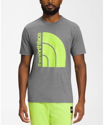 Men's Jumbo Half-Dome Logo T-Shirt Gray $24.00 T-Shirts