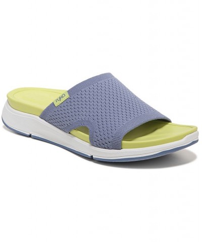 Women's Triumph Slide Sandals Blue $39.60 Shoes