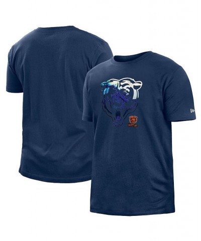 Men's Navy Chicago Bears 2022 Sideline Ink Dye T-shirt $19.97 T-Shirts