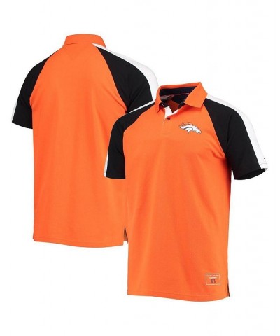 Men's Orange, White Denver Broncos Holden Raglan Polo Shirt $28.52 Polo Shirts