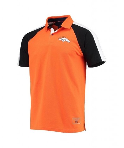 Men's Orange, White Denver Broncos Holden Raglan Polo Shirt $28.52 Polo Shirts