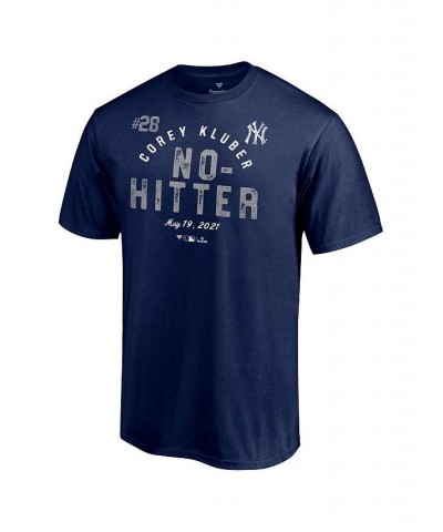 Men's Branded Corey Kluber Navy New York Yankees No Hitter T-shirt $23.93 T-Shirts