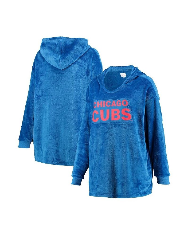 Men's Royal Chicago Cubs Wordmark Oversized Pullover Hoodie $30.59 Sweatshirt