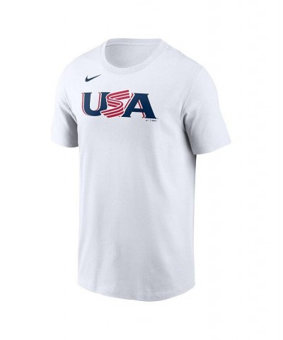 Men's Pete Alonso White USA Baseball 2023 World Baseball Classic Name and Number T-shirt $26.99 T-Shirts