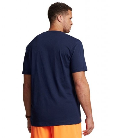 Men's Big & Tall Stacked-Logo Jersey T-Shirt Blue $36.75 T-Shirts