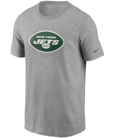 Men's Heathered Gray New York Jets Primary Logo T-shirt $21.60 T-Shirts