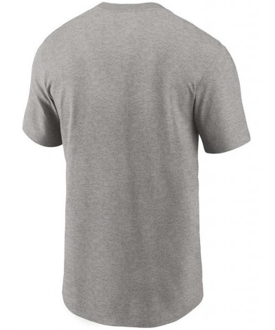 Men's Heathered Gray New York Jets Primary Logo T-shirt $21.60 T-Shirts