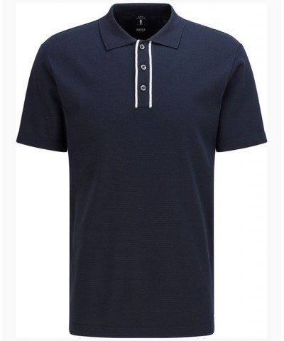 BOSS Men's Slim-Fit Polo Shirt Blue $62.40 Polo Shirts