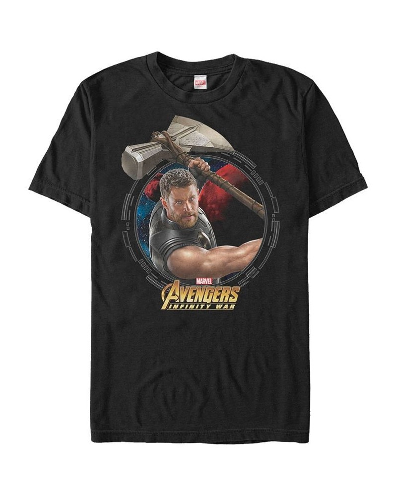 Marvel Men's Avengers Infinity War The Mighty Power of Thor Short Sleeve T-Shirt Black $16.10 T-Shirts