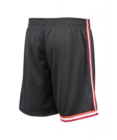 Men's Mitchell Ness Black Miami Heat Big Tall Hardwood Classics Swingman Shorts $32.85 Shorts