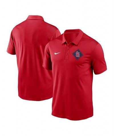 Men's Red St. Louis Cardinals Diamond Icon Franchise Performance Polo Shirt $28.60 Polo Shirts