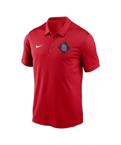 Men's Red St. Louis Cardinals Diamond Icon Franchise Performance Polo Shirt $28.60 Polo Shirts