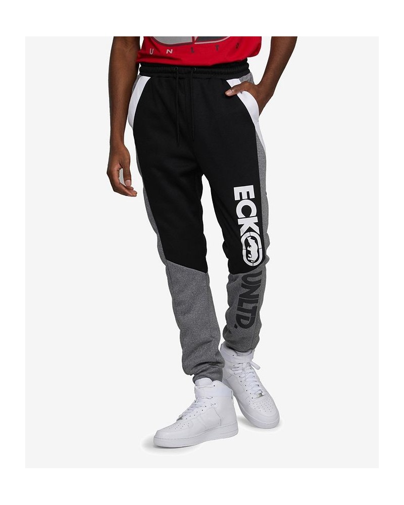 Men's Color Block Smooth Curves Fleece Jogger PD03 $34.00 Pants