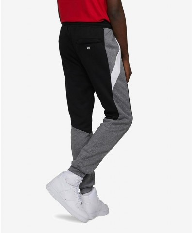 Men's Color Block Smooth Curves Fleece Jogger PD03 $34.00 Pants