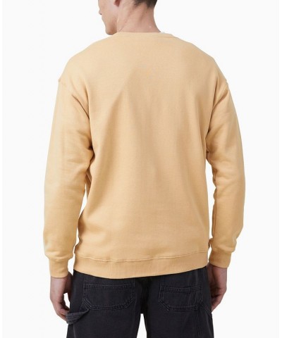 Men's Smiley Crew Fleece Sweatshirt Sun Bleach, Smiley - Good Morning $27.50 Sweatshirt