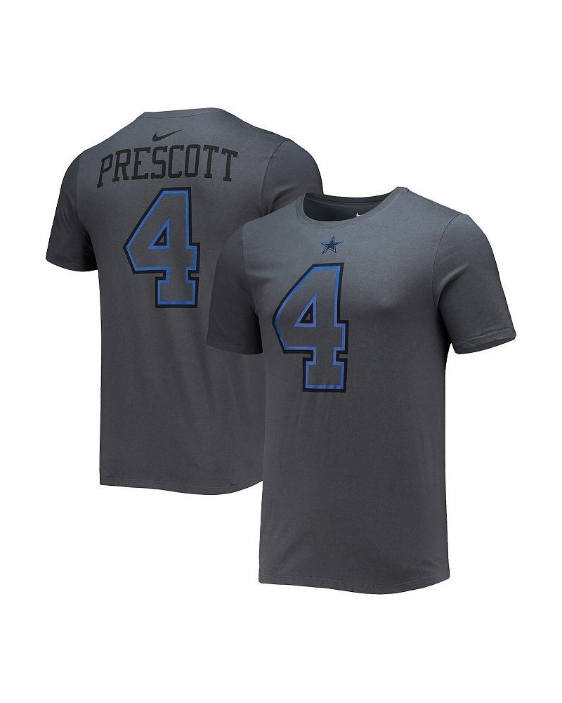 Men's Dak Prescott Black Dallas Cowboys Player Name and Number T-shirt $26.09 T-Shirts