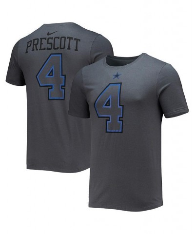 Men's Dak Prescott Black Dallas Cowboys Player Name and Number T-shirt $26.09 T-Shirts