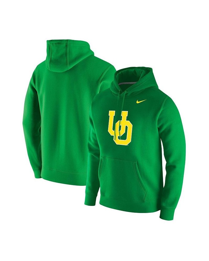 Men's Green Oregon Ducks Vintage-Like School Logo Pullover Hoodie $42.50 Sweatshirt