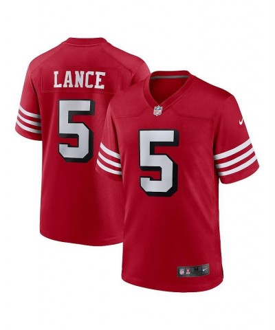 Men's Trey Lance Scarlet San Francisco 49ers Alternate Game Jersey $48.15 Jersey