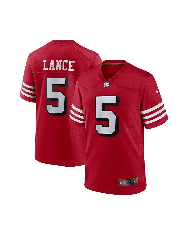 Men's Trey Lance Scarlet San Francisco 49ers Alternate Game Jersey $48.15 Jersey