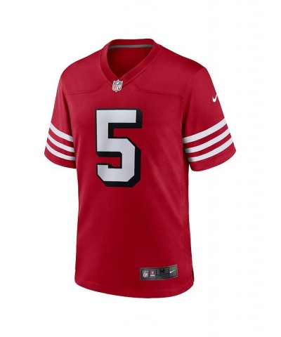 Men's Trey Lance Scarlet San Francisco 49ers Alternate Game Jersey $48.15 Jersey