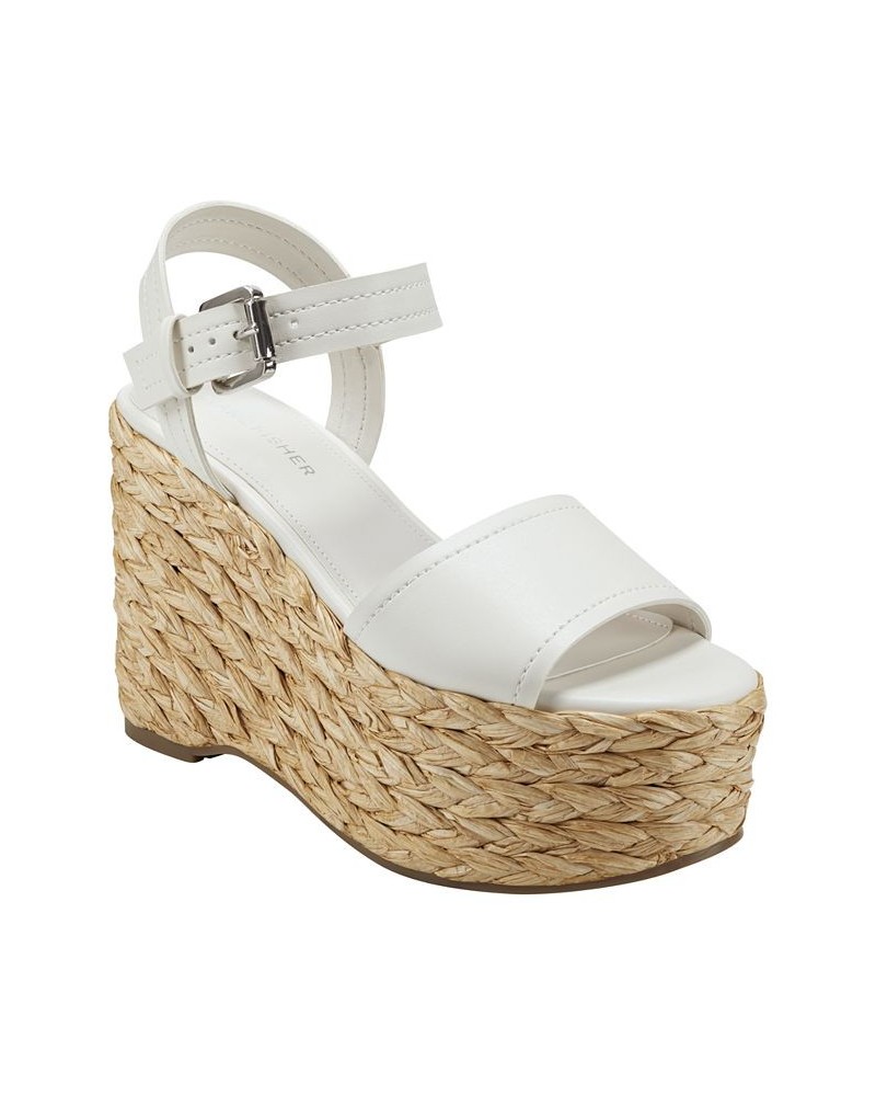 Women's Burian Espadrille Wedge Dress Sandals Tan/Beige $39.24 Shoes