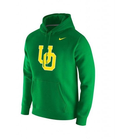 Men's Green Oregon Ducks Vintage-Like School Logo Pullover Hoodie $42.50 Sweatshirt