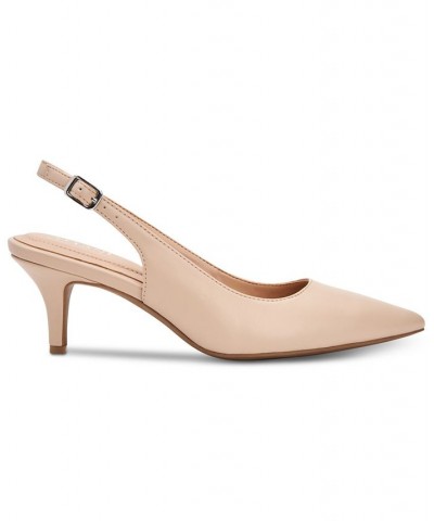 Women's Step 'N Flex Babbsy Pointed-Toe Slingback Pumps Tan/Beige $42.96 Shoes