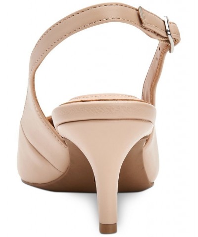 Women's Step 'N Flex Babbsy Pointed-Toe Slingback Pumps Tan/Beige $42.96 Shoes