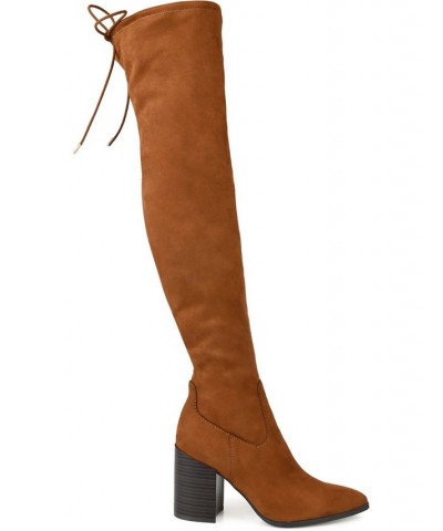 Women's Paras Wide Calf Boots PD02 $67.20 Shoes