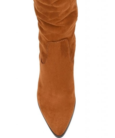 Women's Paras Wide Calf Boots PD02 $67.20 Shoes