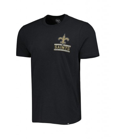 Men's Black New Orleans Saints Open Field Franklin T-shirt $18.04 T-Shirts