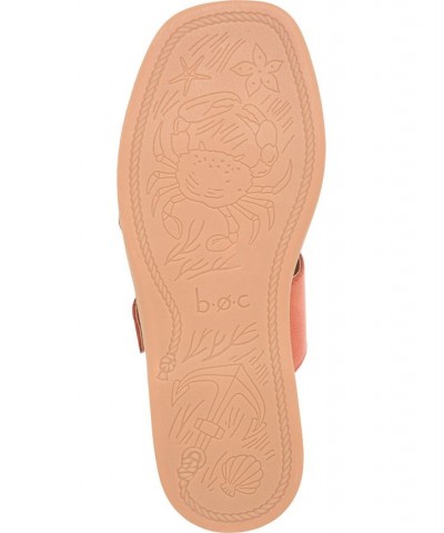 Women's Kelsee Comfort Flat Sandal Orange $44.20 Shoes