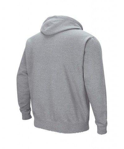 Men's Heathered Gray Utah State Aggies Arch and Logo Pullover Hoodie $18.92 Sweatshirt